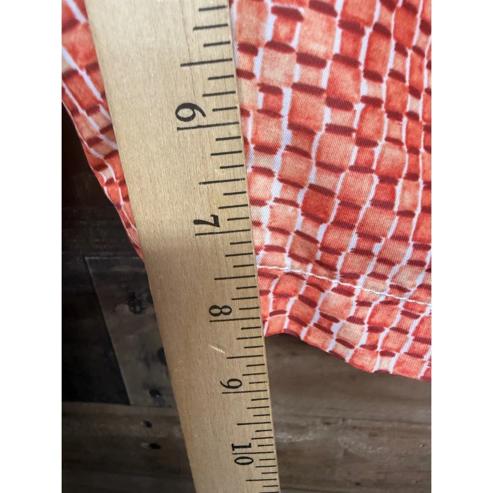 Tommy Bahama Mens XXL Swim Trunks Orange Geometric Basketweave‎ Board Shorts